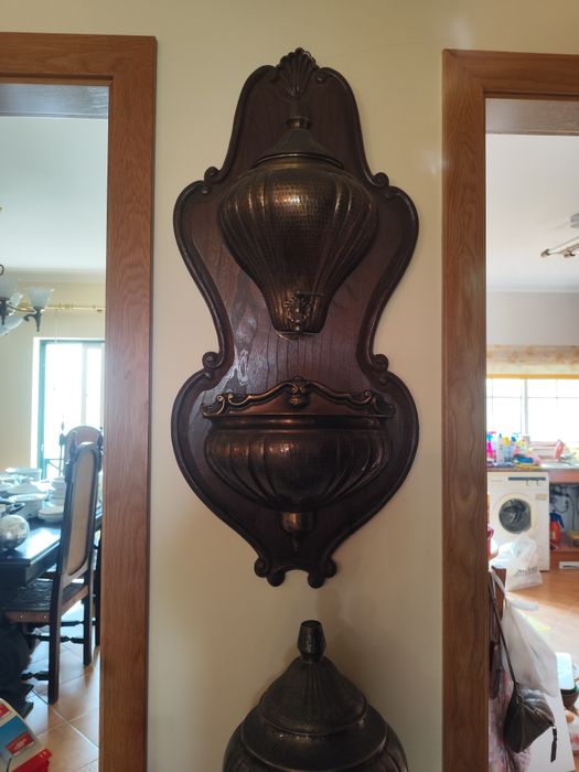 Lote de peças decorativas cobre, latão e bronze