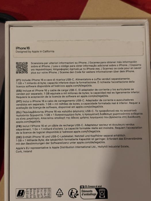 Vendo iPhone 16 Branco 256GB