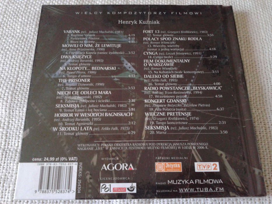 Henryk Kuźniak, Wielcy Kompozytorzy Filmowi  CD