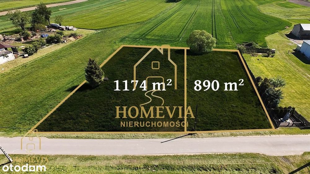 Nakło, 2064m2 działka w cichej, zielonej okolicy