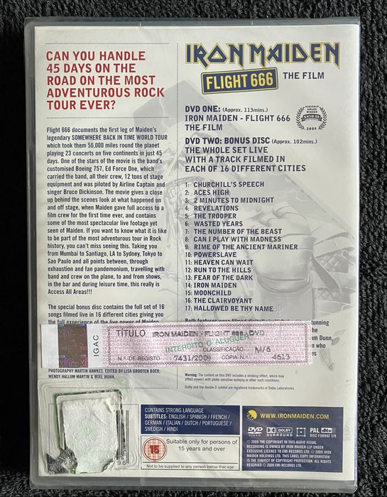 Iron Maiden - Flight 666 - The Film 2DVD