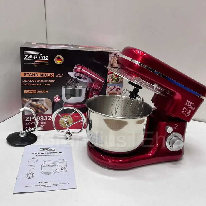 Тестомес Планетарный миксер ZP-9832 5 л. тістоміс планетарний міксер