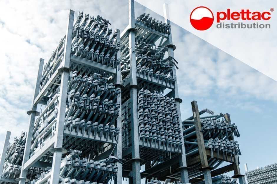 Rusztowanie elewacyjne PRODUCENT – pow.60m2, wys. 6m Plettac Pletak