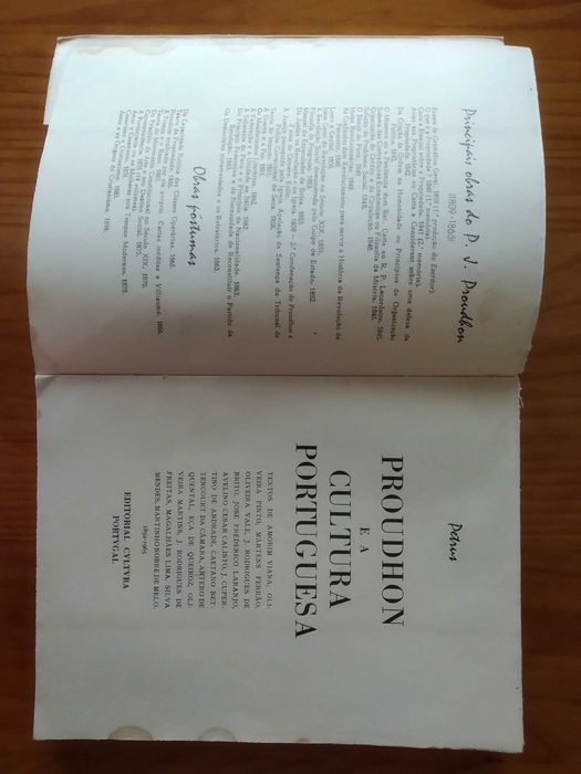 (PORTES GRÁTIS) Vintage - Proudhon e a Cultura Portuguesa (Ex-Líbris)