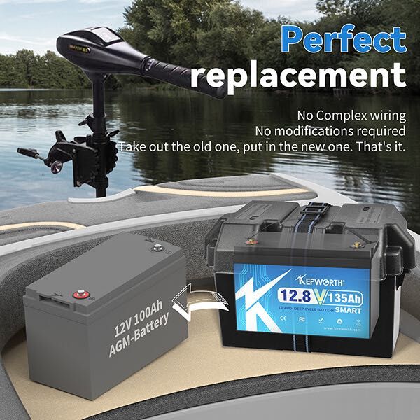 Акумулятор Kepworth LiFePO4 12V/135AH Bluetooth