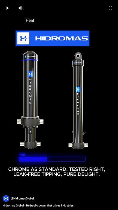 Siłownik teleskopowy Hidromas do wywrotu naczep 134/4/4960