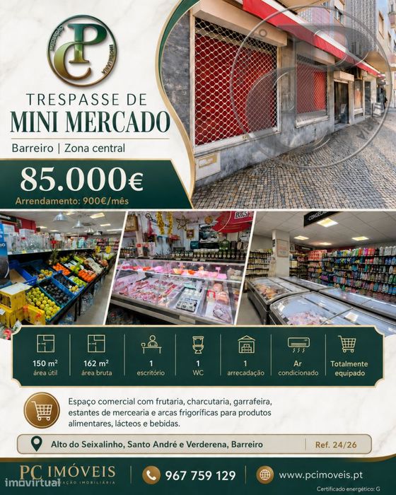 Trespasse de Mini Mercado Barreiro