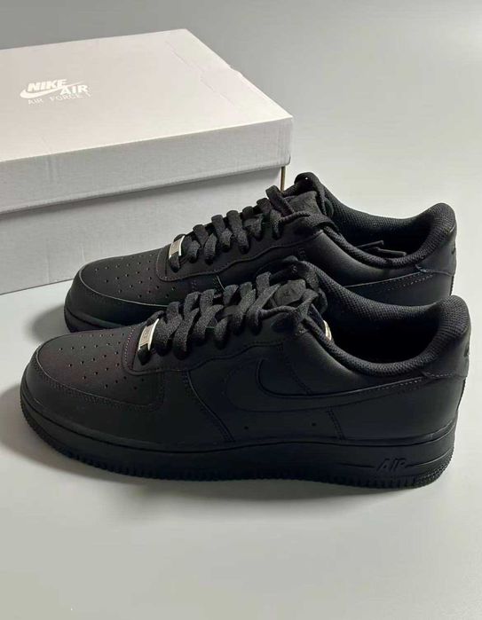 Buty sportowe Nike_Air_Force_1_Low_07_Black_Gum Rozmiar R.44