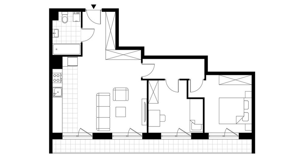 3-pokojowe mieszkanie 61 m² + loggia - Widok 3