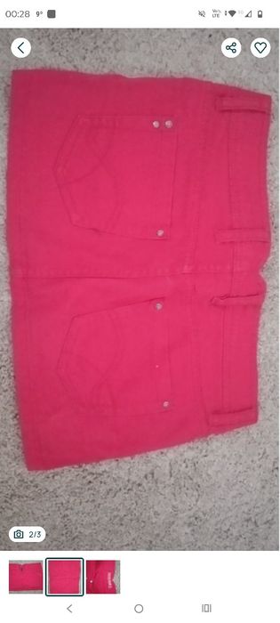 Jeansowa mini spódniczka s