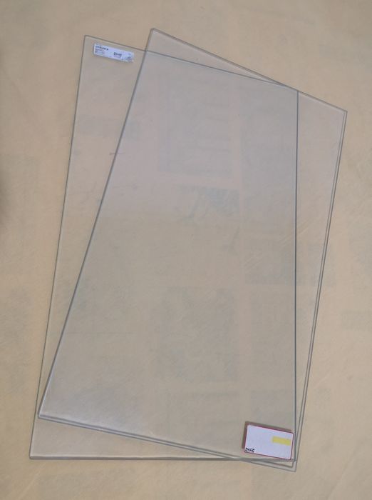 2 vidros ikea para prateleiras, estante, etc.