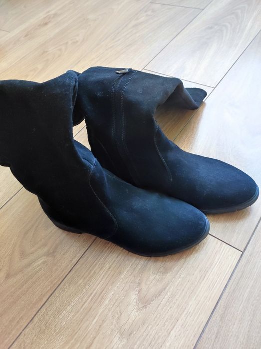 Чоботи, сопоги з натурального замшу