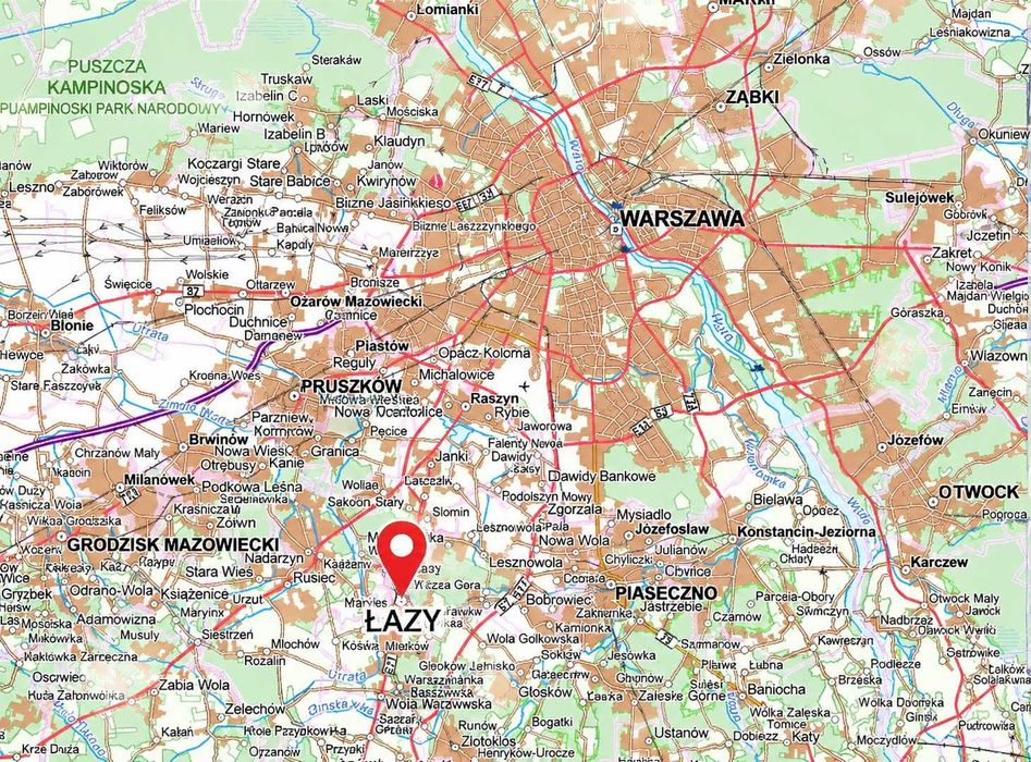 Działka inwestycyjna 5 018 m² w Łazach | MPZP MNW-U 2024 | Media przy działce | Blisko S7 - Widok 5