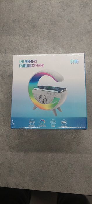 Смарт-лампа нічник G500 LED, бездротова зарядка, блютуз колонка G500