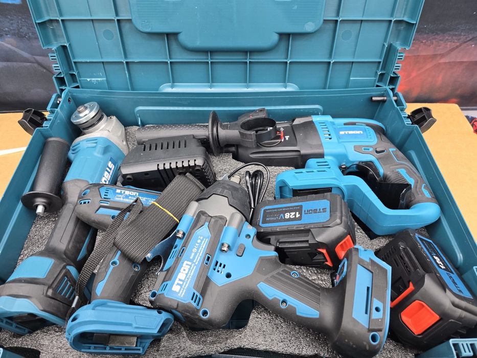 Kit de 4 maquinas profissionais a bateria