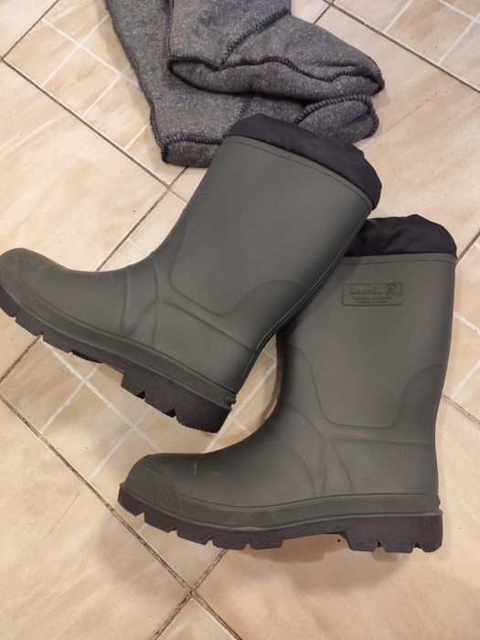 Чоботи гумові Kamik Icebreaker Канада- Black, khaki brown - До -40°C