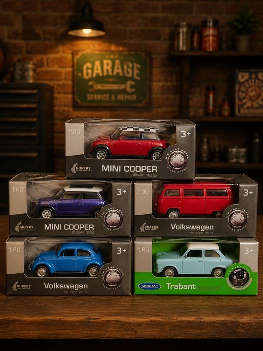 Lote 25 Miniaturas Welly / Super7 (Escala 1:60) – Novas / Seladas em Caixa