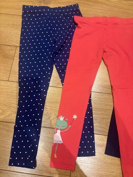 Zestaw 3 par spodni legginsy 128