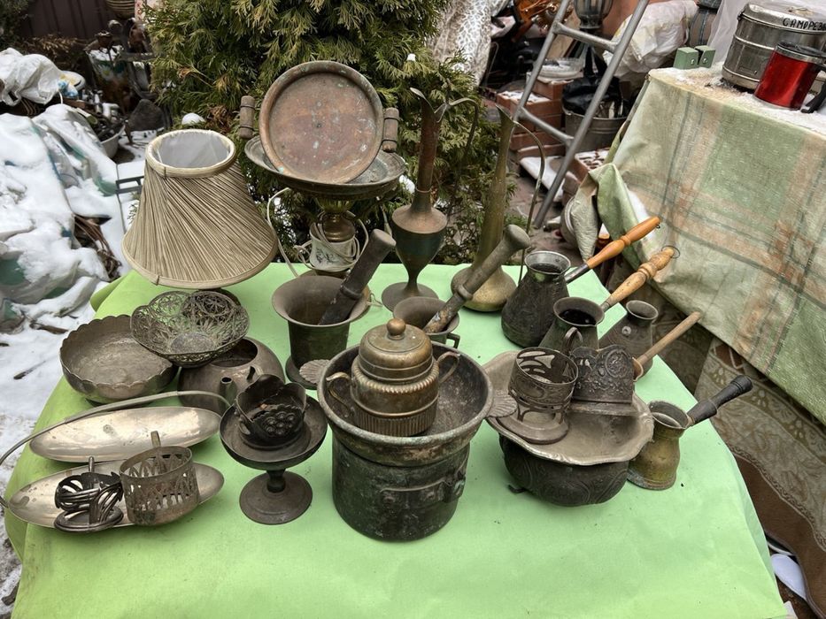 Подсвечники ступки подстаканники кувшин