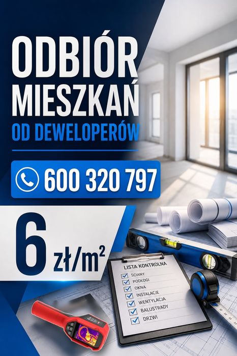 Odbiór mieszkania /domu od dewelopera. (Termowizja)
