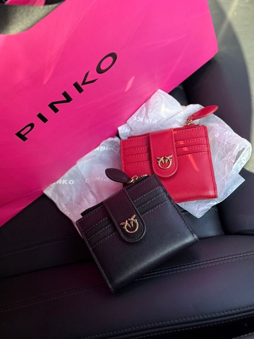 Гаманець кошелек Pinko чорний червоний