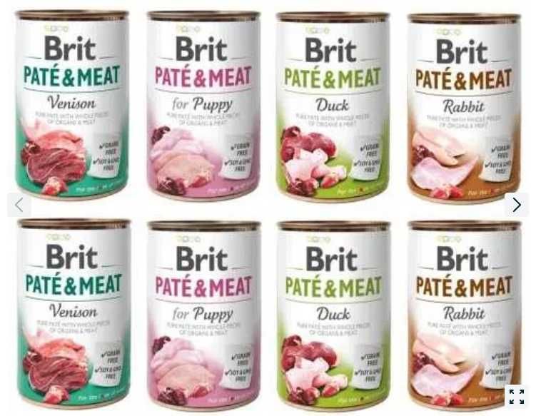 Brit 4 pyszne smaki ! karma mokra puszki - 6,4kg.
