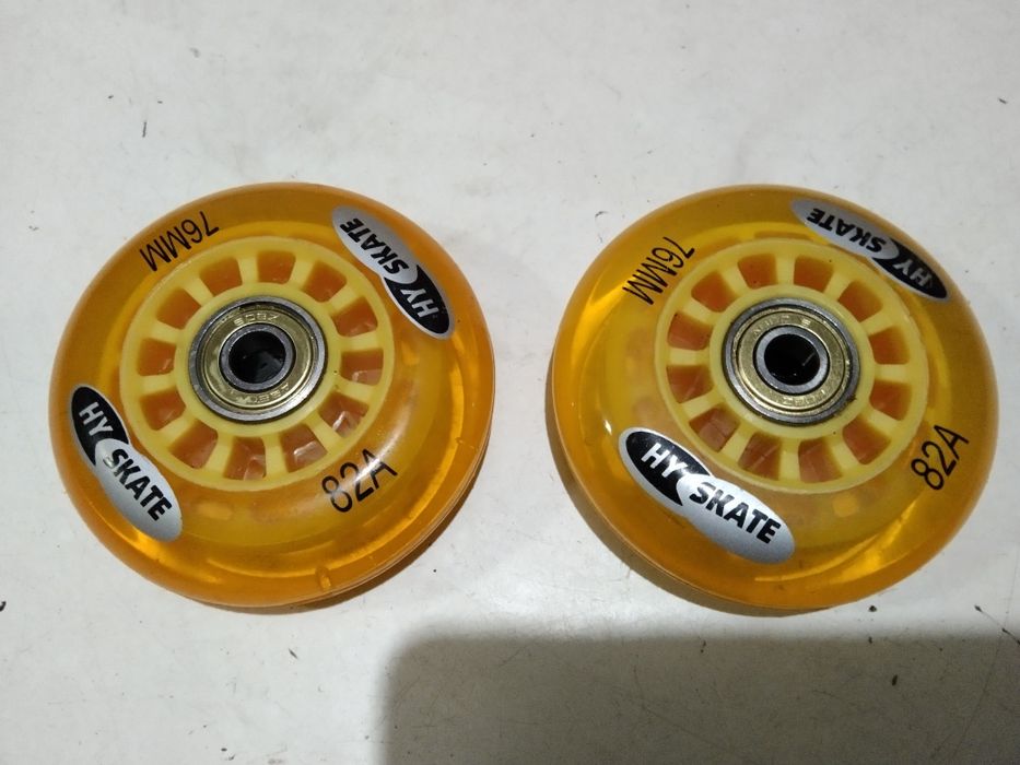 Kółka kauczukowe do rolek 76 mm ABEC 5