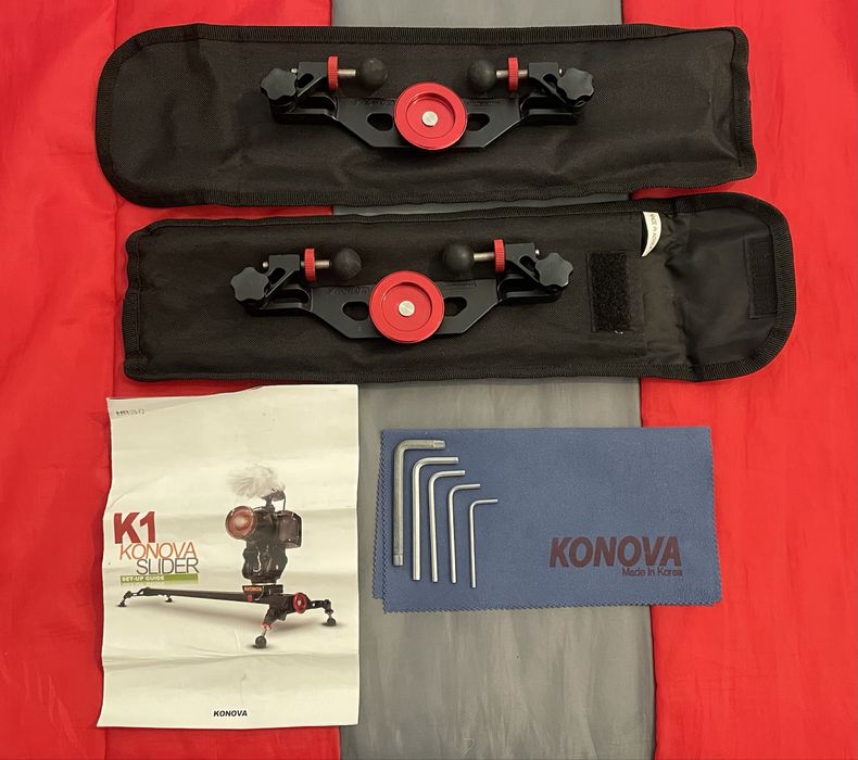 Slider Konova K1 120cm, todos os acessorios