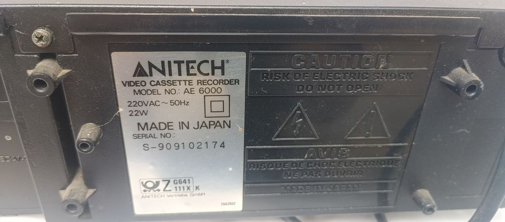 Видеомагнитофон ANITECH AE-6000 Japan