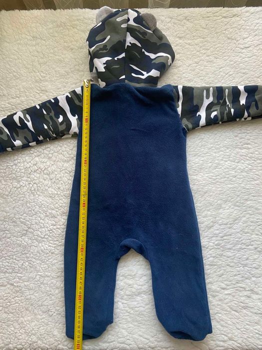 Теплий флісовий ромпер