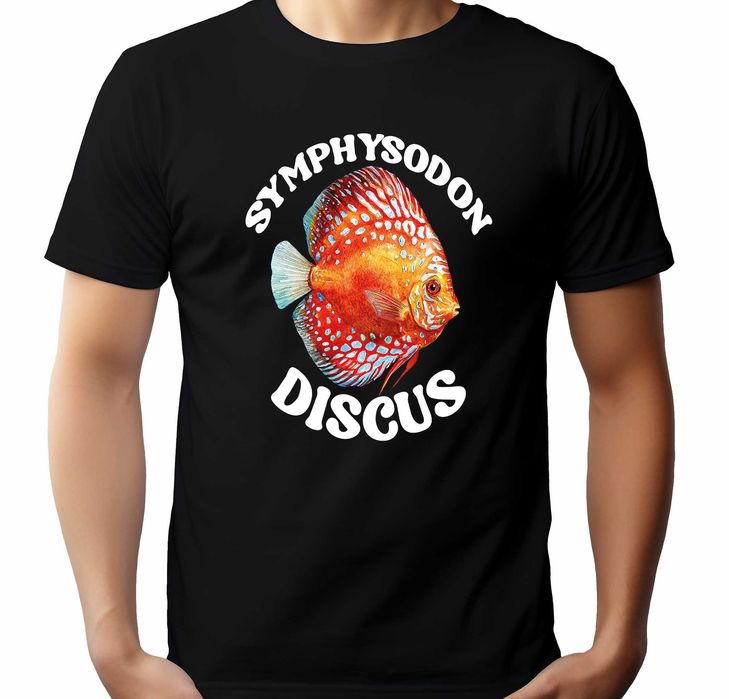 koszulka ryba dyskowiec, ryba paletka koszulka akwarium paletka