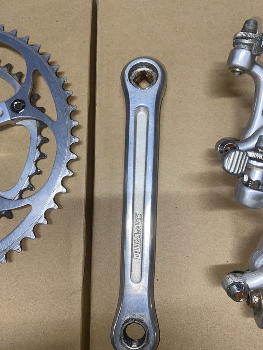 Dura Ace  korba,hamulce,sztyca  i pedały