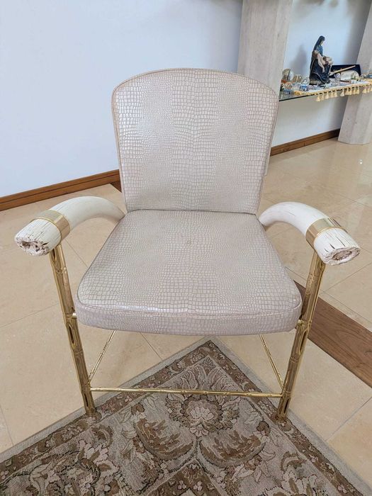 Conjunto sala clássico em talha dourada