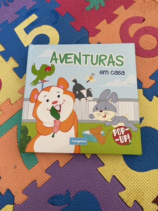 Livro pop-up aventuras e casa