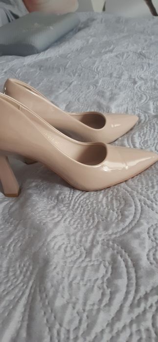 Czółenka damskie khaki