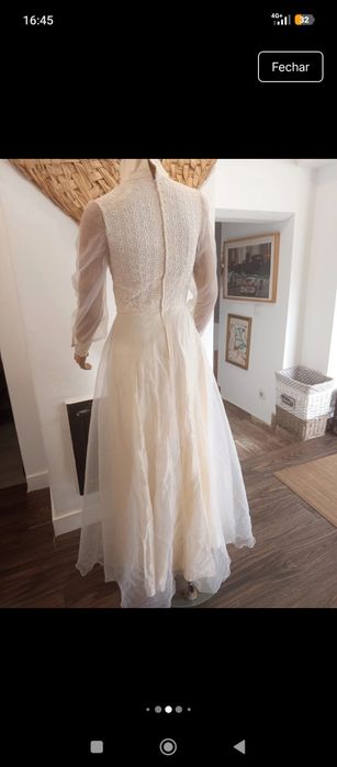 Vestidos de noiva vintage anos 80/90 estilo romântico
