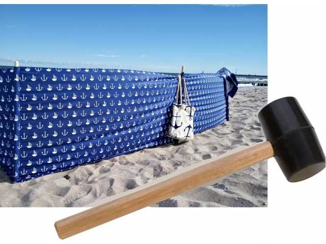 Młotek gumowy z drewnianą rączką