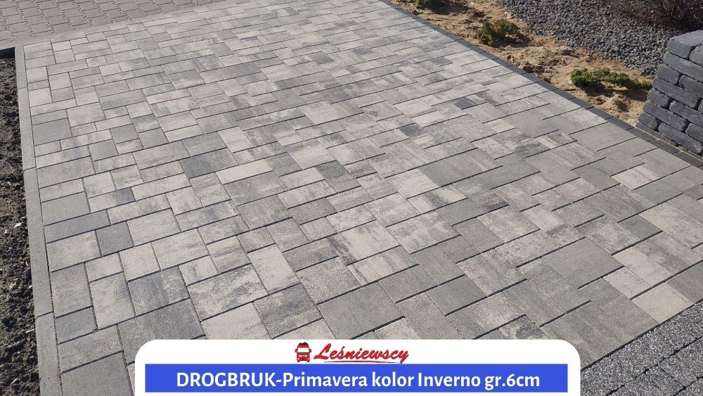 Kostka brukowa na podjazd/taras/schody Drogbruk-PRIMAVERA-Inverno HDS