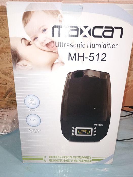 Зволожувач повітря ультразвуковий maxcan mh-512 увлажнитель humidifier