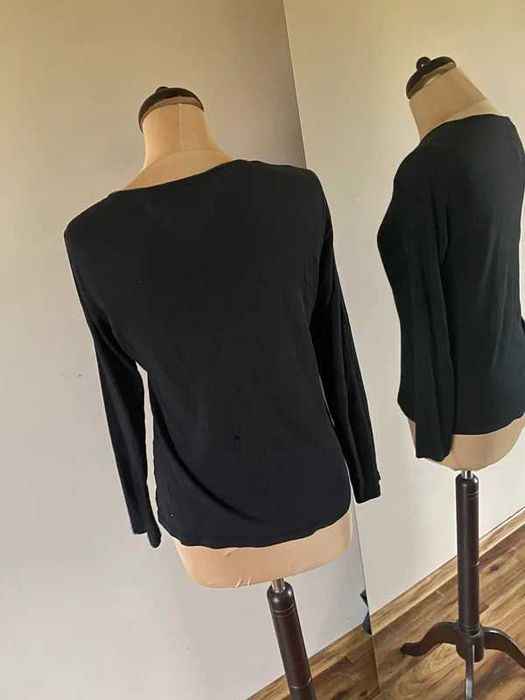 Tommy hilfiger s m bluZka basic czarna do wszystkiego jeans