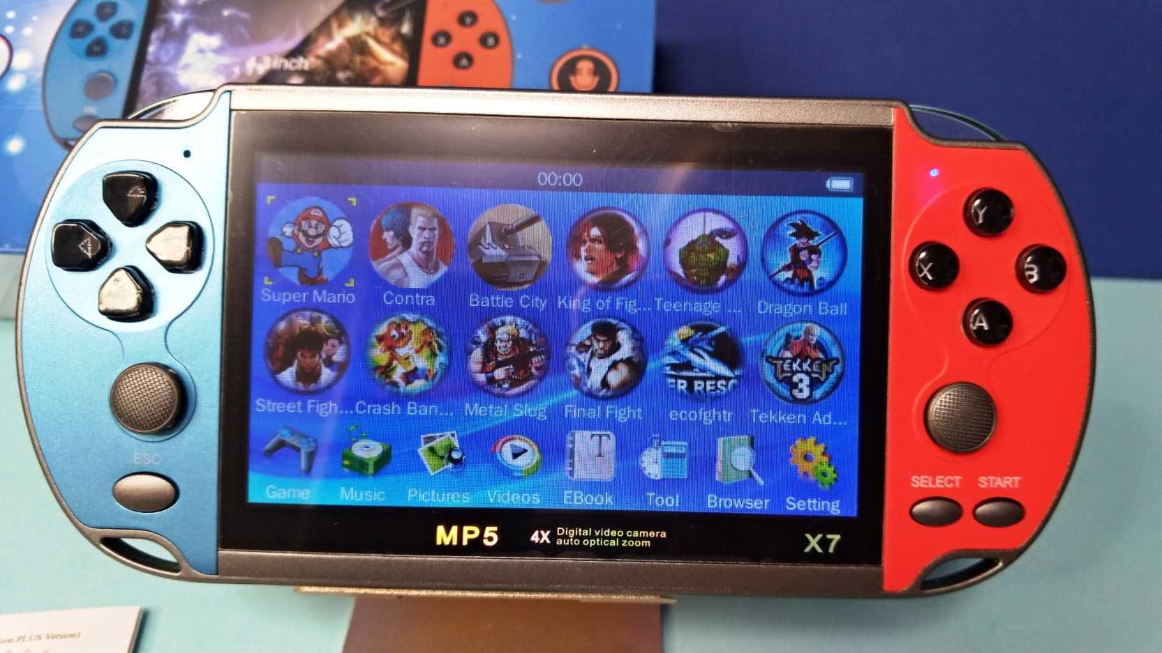 Игровая портативная приставка консоль ПСП X7 PSP 4. 3" 8Гб 1000 Игр: 1 ...