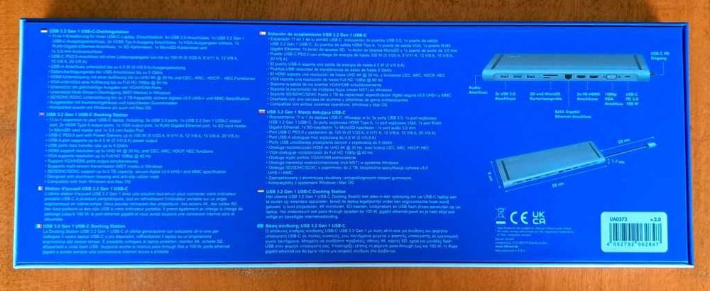 LogiLink USB-C Docking Station with 11 Ports and 100W Power Delivery64751983221249122