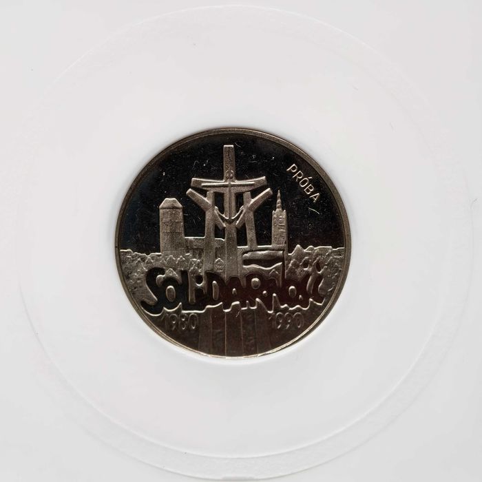 Solidarność - 1990 rok - 50000 zł - nikiel - moneta próbna - PR70