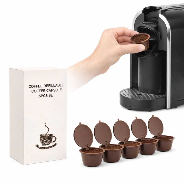 5szt. Kapsułki Wielorazowe Zamienne do expresu Dolce Gusto Nescafe