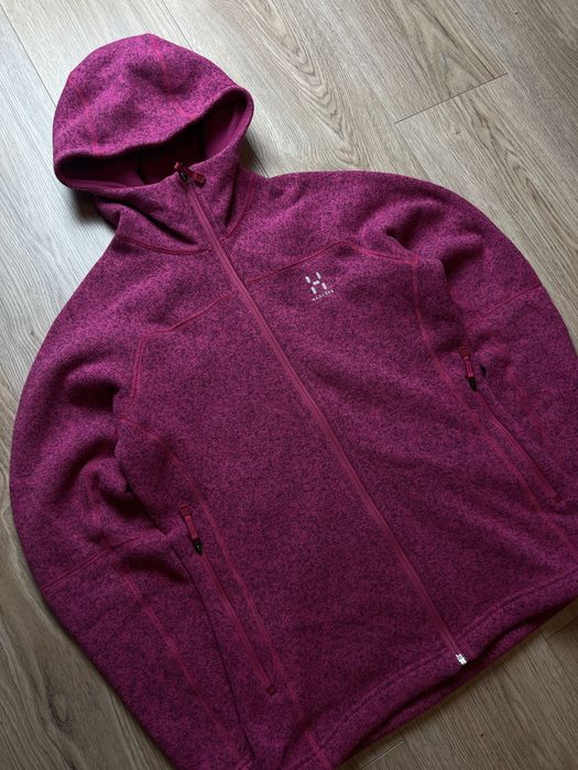 Haglöfs Swook Polar rozpinany z kapturem ZIP Gorpcore Streetwear