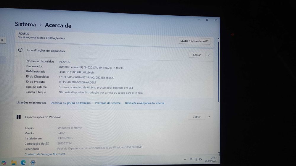 Computador Portátil ASUS