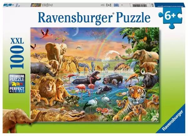 Puzzle XXL 100 elementów. Studnia w dżungli. Ravensburger