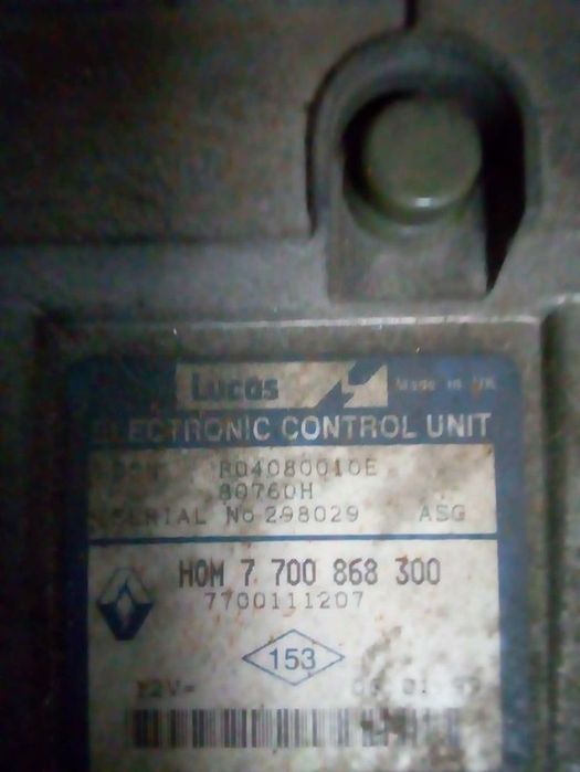 Centralina Do Motor Renault Kangoo Express (Fc0/1_)