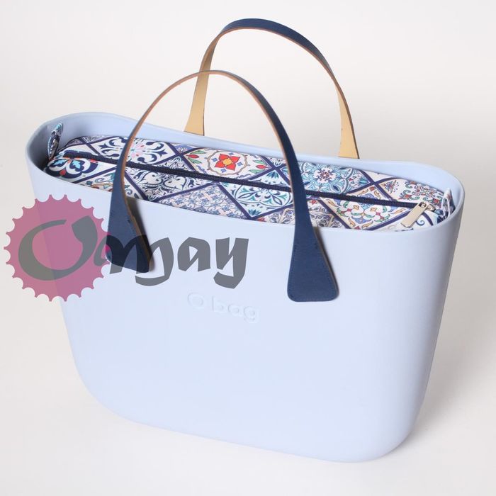 Granatowy organizer do OBAG STANDARD i OPASKA kafelki niebieskie OMAY