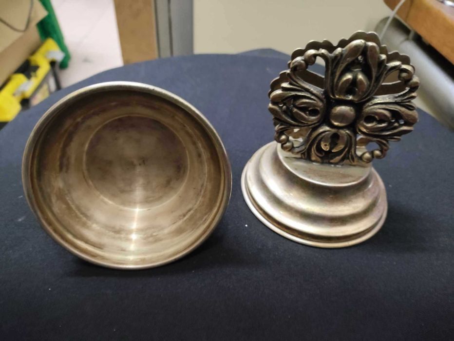 Lindos Porta-guardanapos muito antigos em casquinha de prata